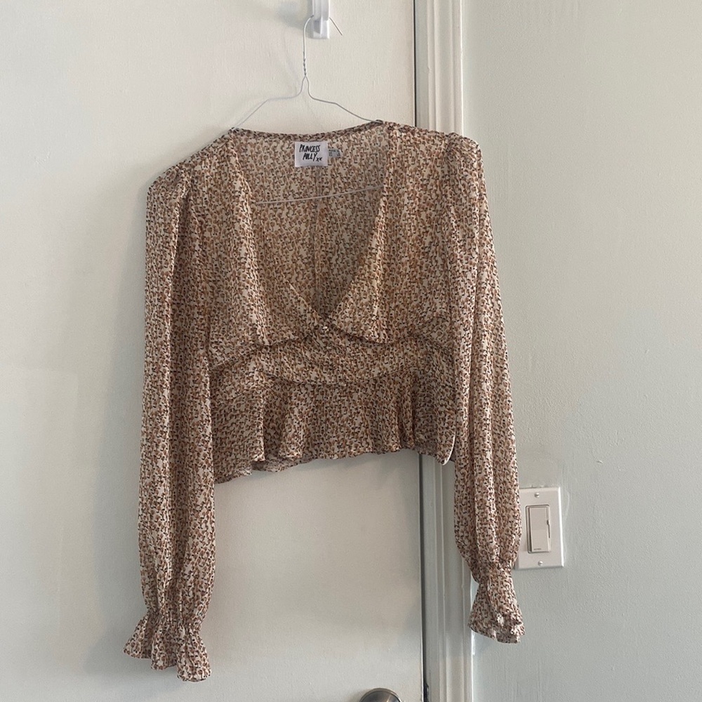 Princess Polly cropped blouse